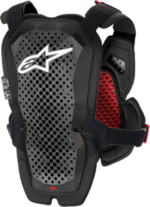 A 1 Chest Protector Anthracite/Black/Red  Md/Lg