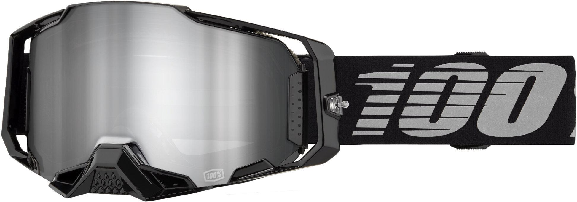 Armega Goggle Black Mirror Silver Lens