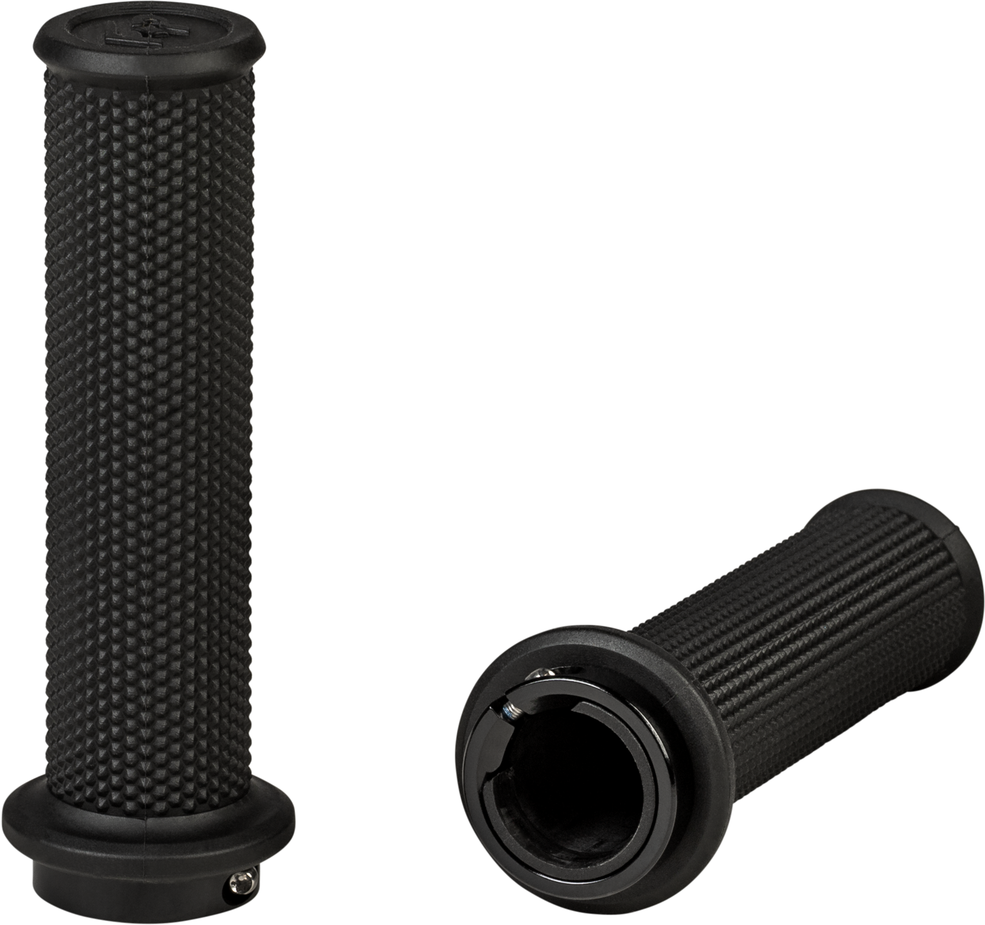 Control Atv Lock On Grips Black No Waffle