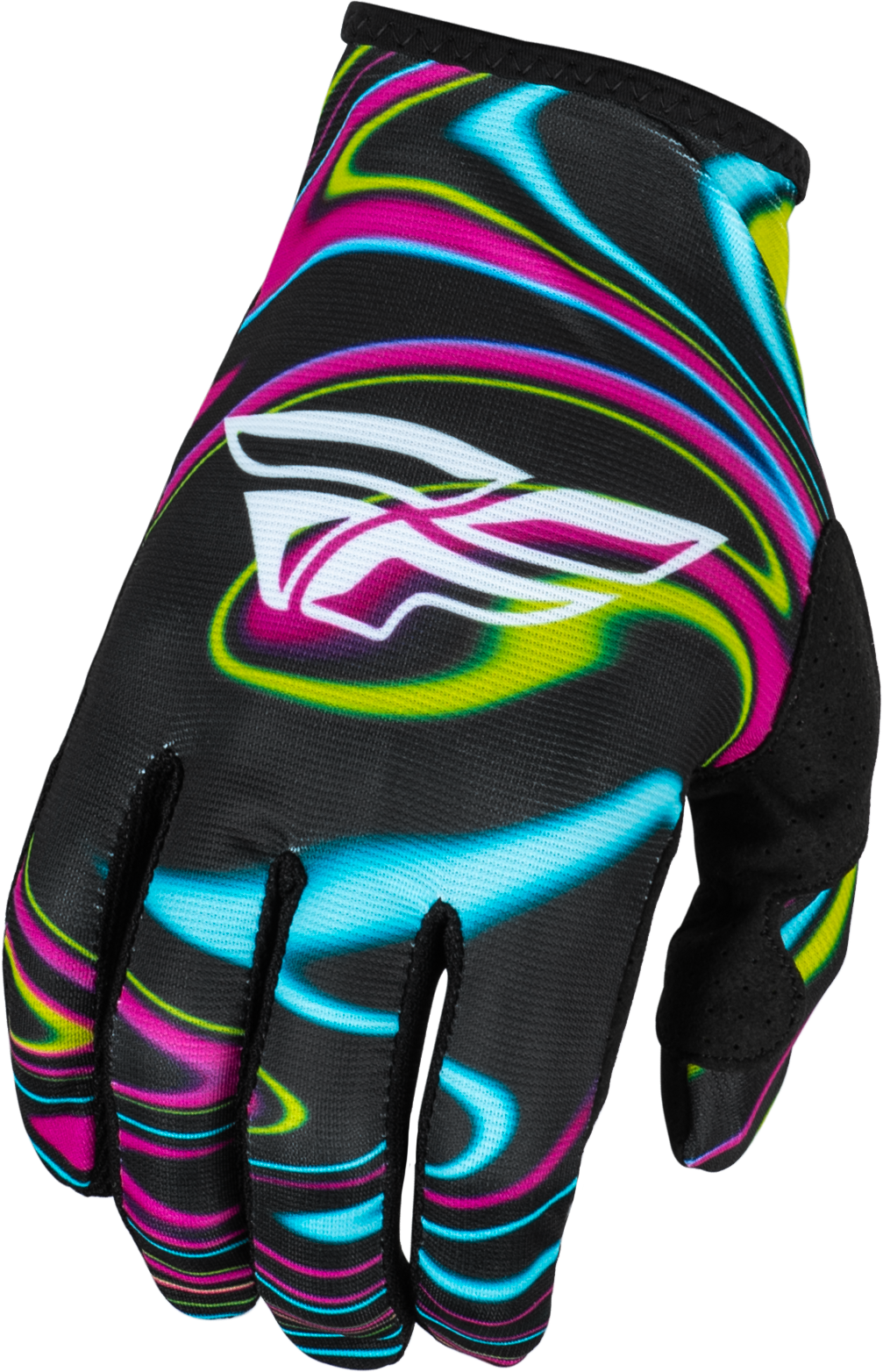 Youth Lite Warped Gloves Black/Pink/Electric Blue Yl