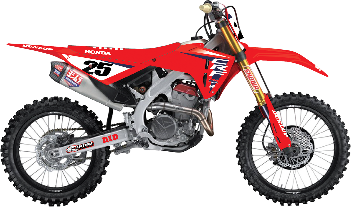 Complete Kit 25 Hrc Crf 250r (22 24) Blk Bg