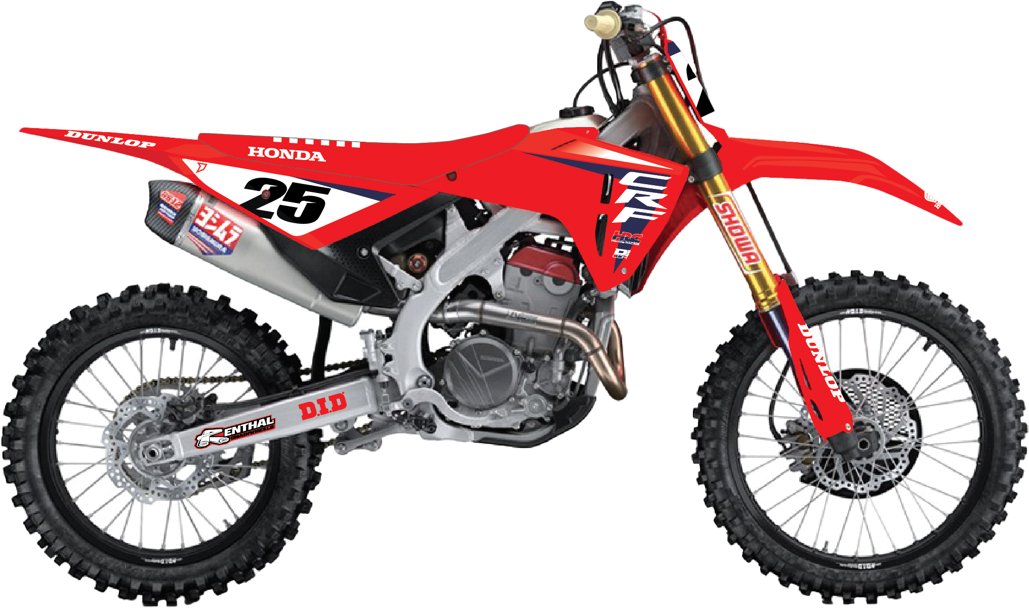 Complete Kit 25 Hrc Crf 250r (22 24) Blk Bg