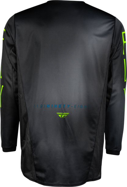 Youth Kinetic Prodigy Jersey Charcoal/Neon Grn/True Blu Yxl
