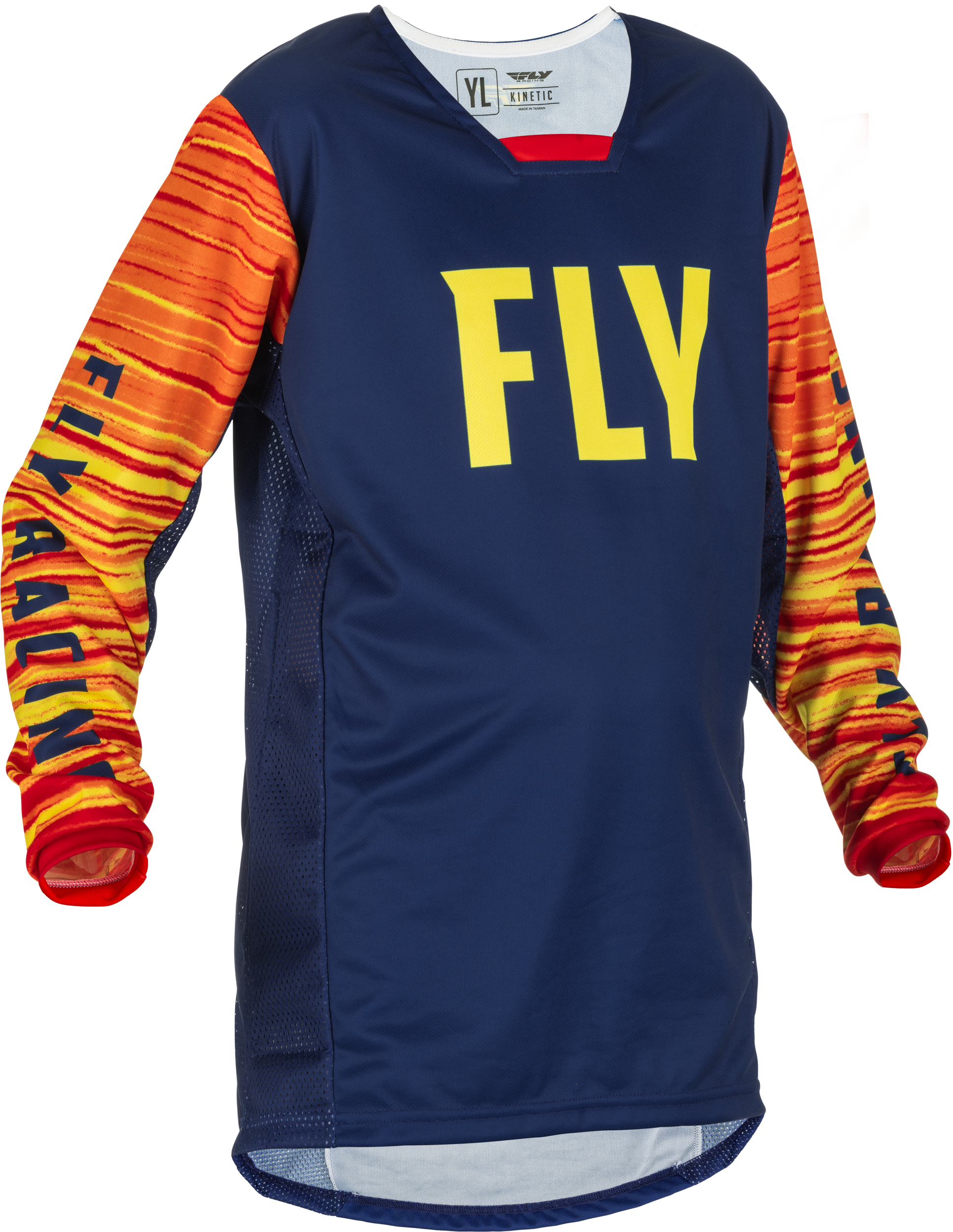 Youth Kinetic Wave Jersey Navy/Yellow/Red Ys
