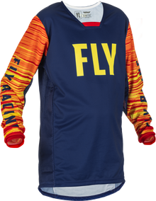 Youth Kinetic Wave Jersey Navy/Yellow/Red Ys