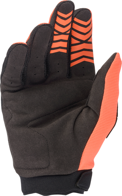 Youth & Kids Full Bore Gloves Orange/Black Y3xs