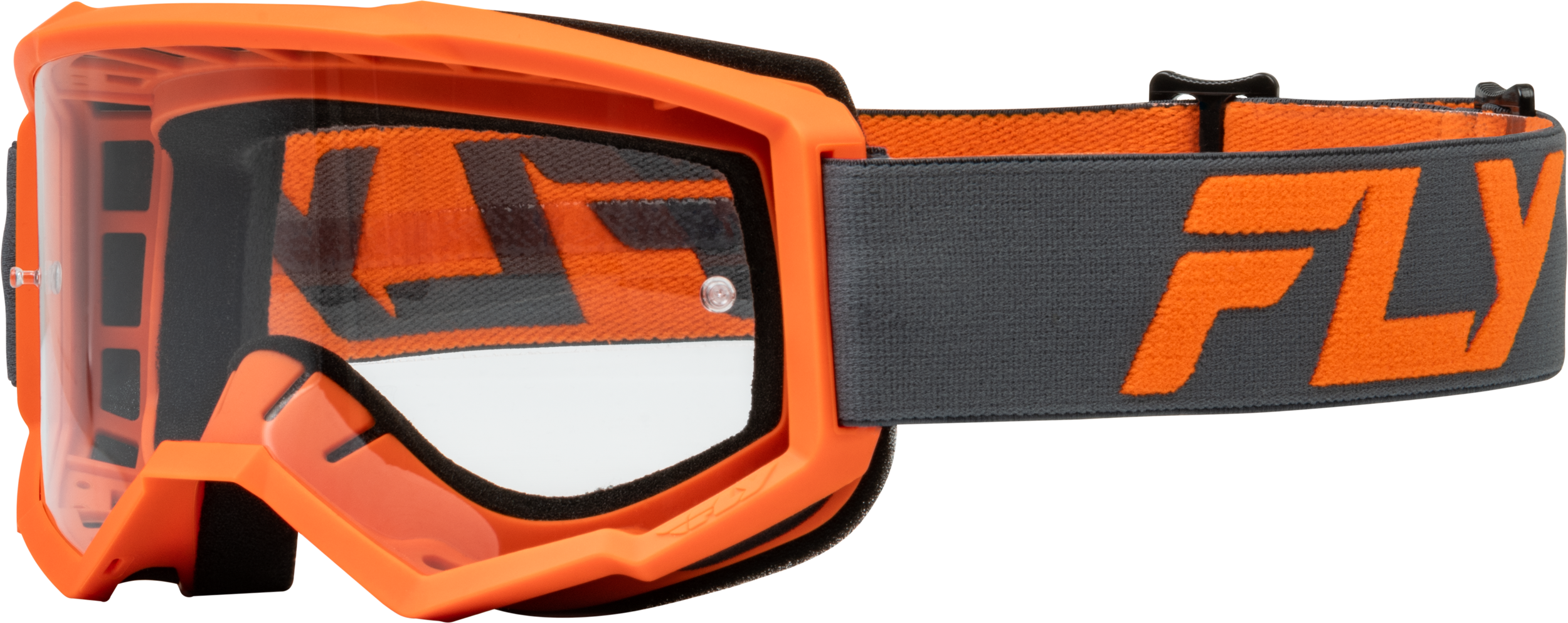 Focus Goggle Charcoal/Orange W/ Clear Lens