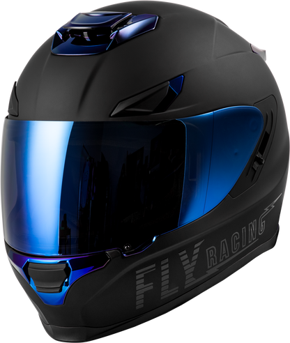 Sentinel Recon Helmet Matte Black/Blue Chrome 2x