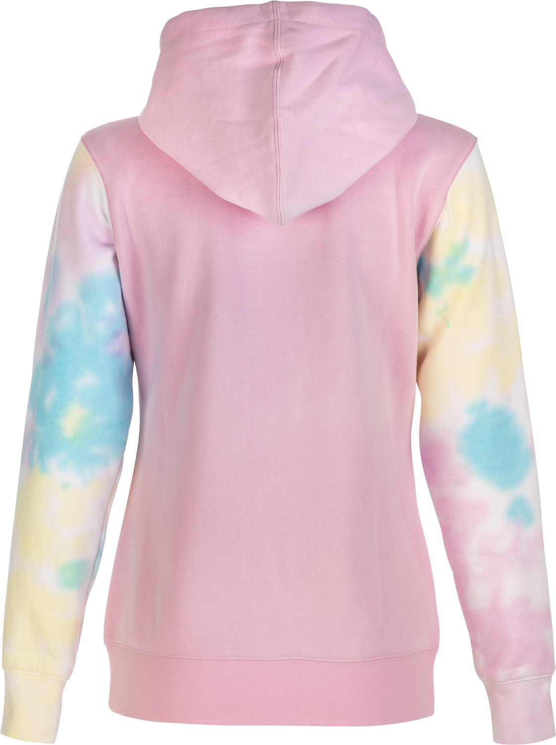 Women's Fly Tie Dye Zip Up Hoodie Pink/Yellow/Blue Md