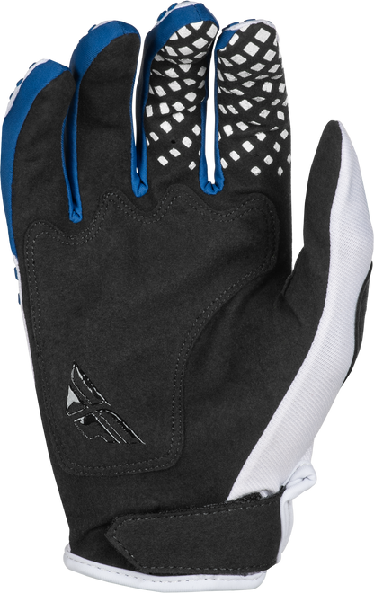 Youth Kinetic Center Gloves White/Navy Yl