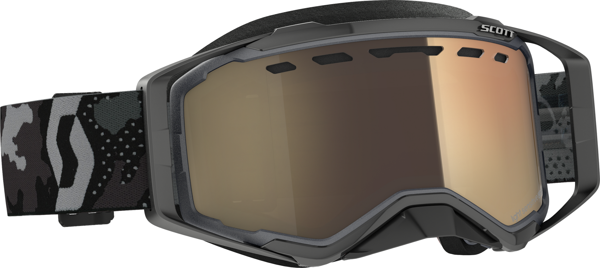 Prospect Goggle Snow Cross Ls Dk Grey/Blk W/Ls Bronze Chrome