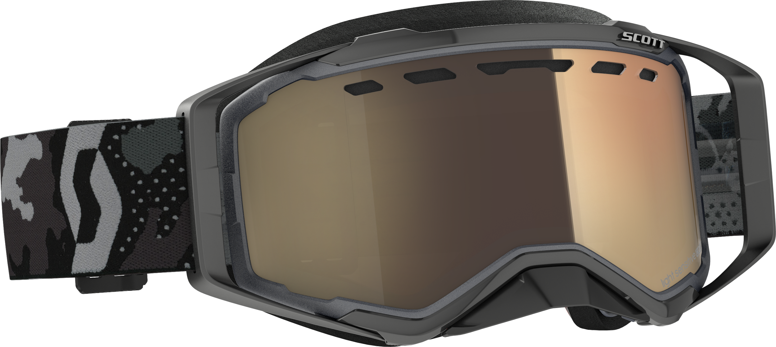Prospect Goggle Snow Cross Ls Dk Grey/Blk W/Ls Bronze Chrome