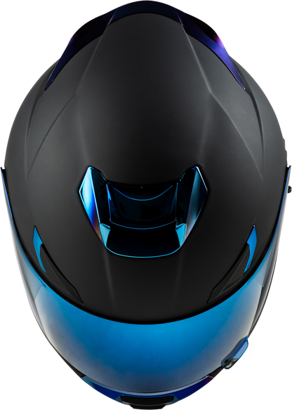 Sentinel Recon Helmet Matte Black/Blue Chrome 2x