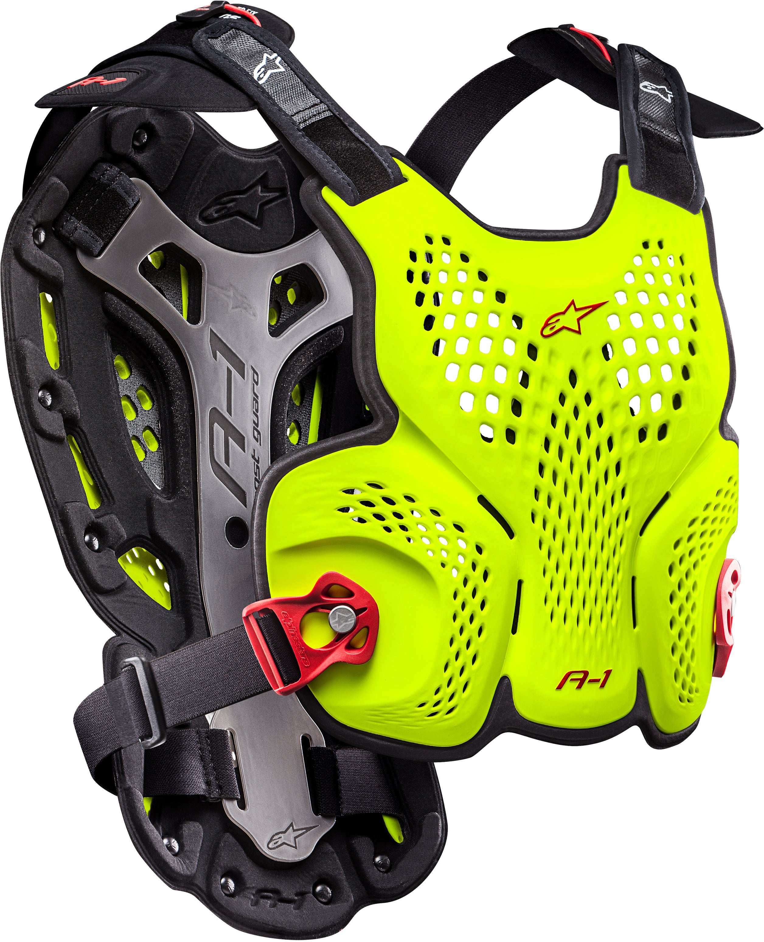 A 1 Blackjack Roost Guard Yellow/Fluorescent Red Xl/2x