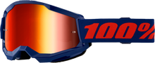 Strata 2 Goggle Navy Mirror Red Lens
