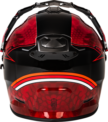 Trekker Cw Conceal Helmet Elec Shld Red/Black Sm