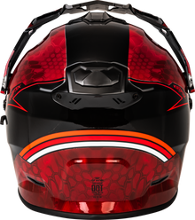 Trekker Cw Conceal Helmet Dual Shld Red/Black 2x