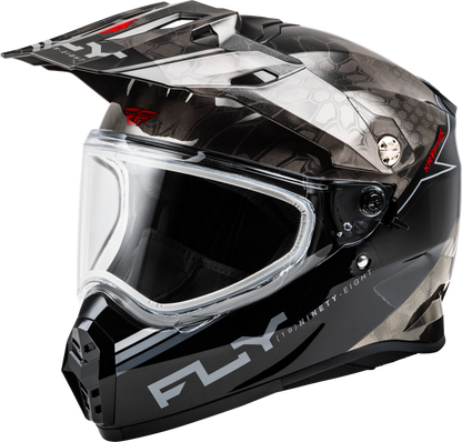 Trekker Cw Conceal Helmet Dual Shld Black/Grey/White 2x