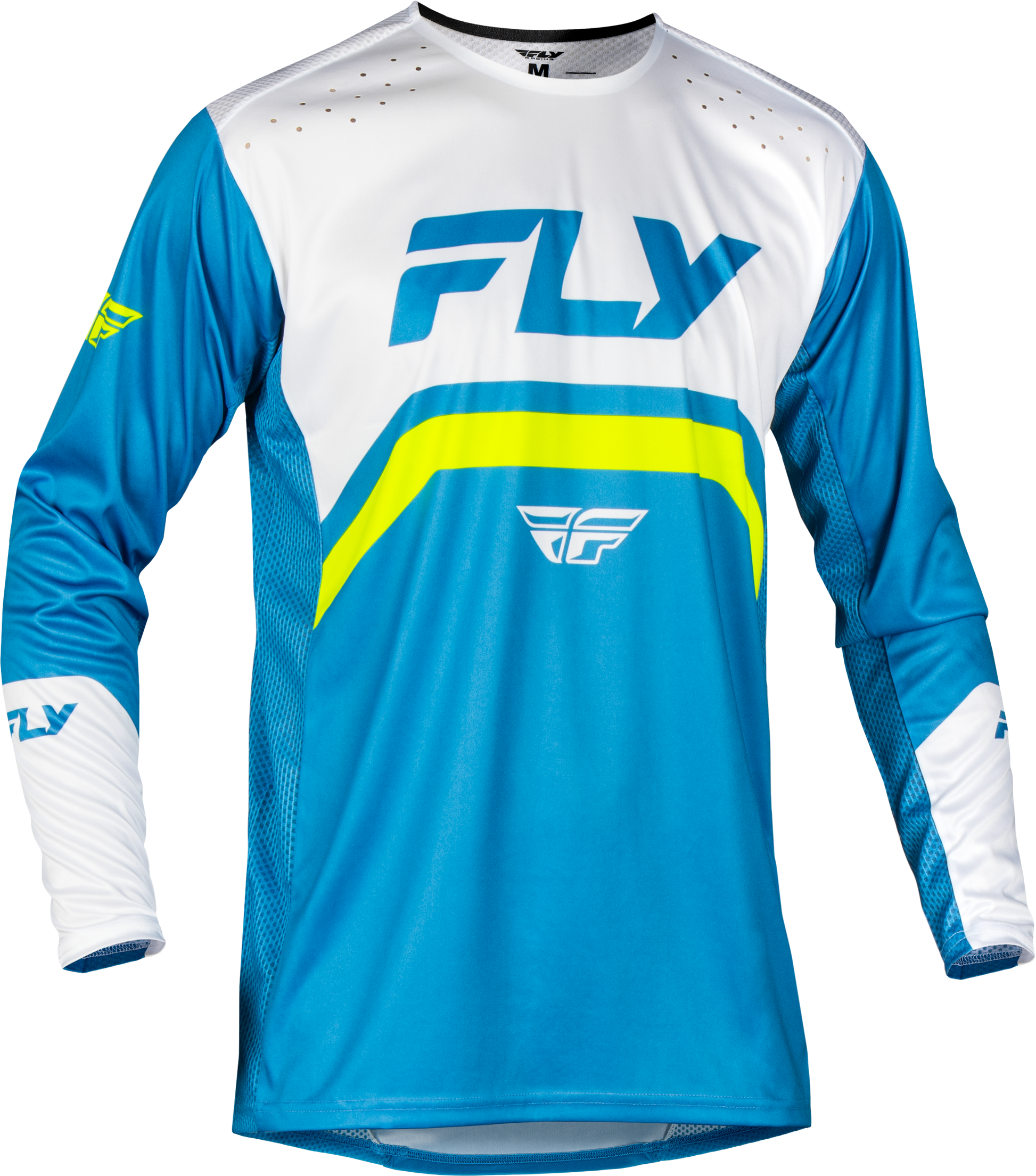 Rayce Bicycle Jersey Blue/White/Lime Green Sm