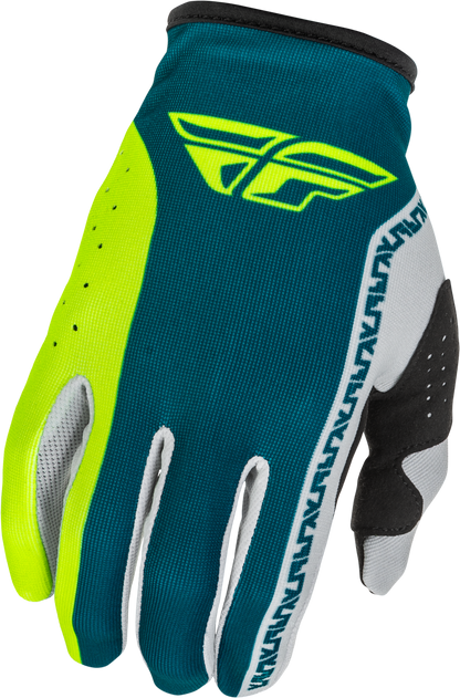 Lite Gloves Grey/Lime/Teal Sm