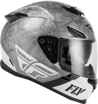 Sentinel Mech Helmet Black/White/Grey Lg