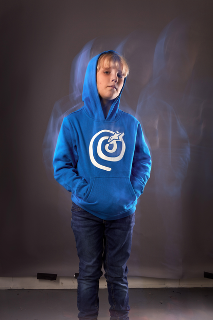 Kids Mantra Hoodie Bright Blue Md