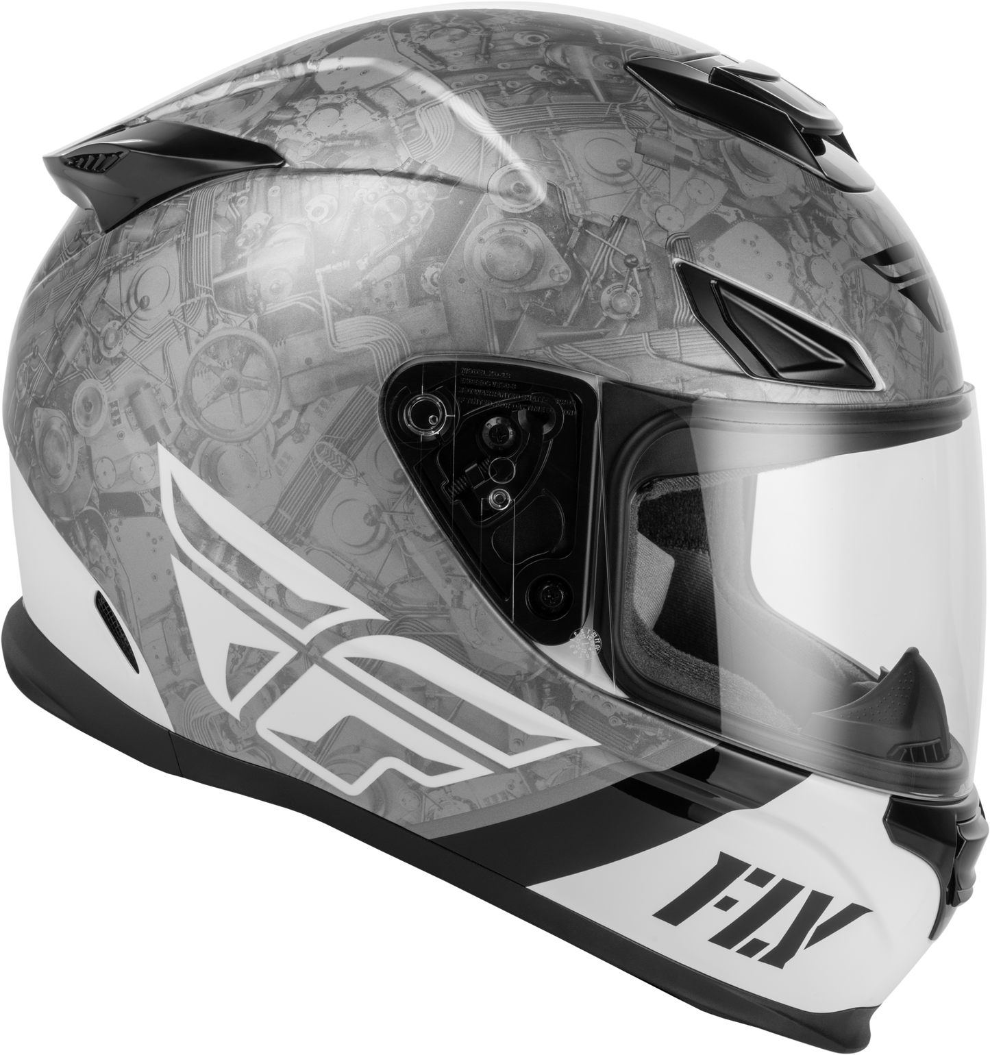 Sentinel Mech Helmet Black/White/Grey Md