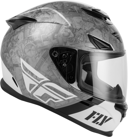 Sentinel Mech Helmet Black/White/Grey Md