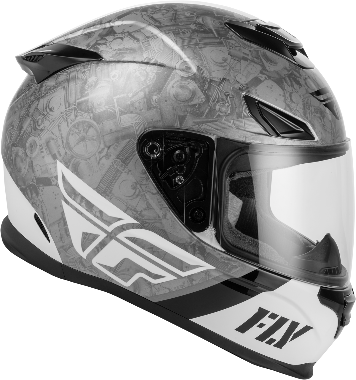 Sentinel Mech Helmet Black/White/Grey Sm