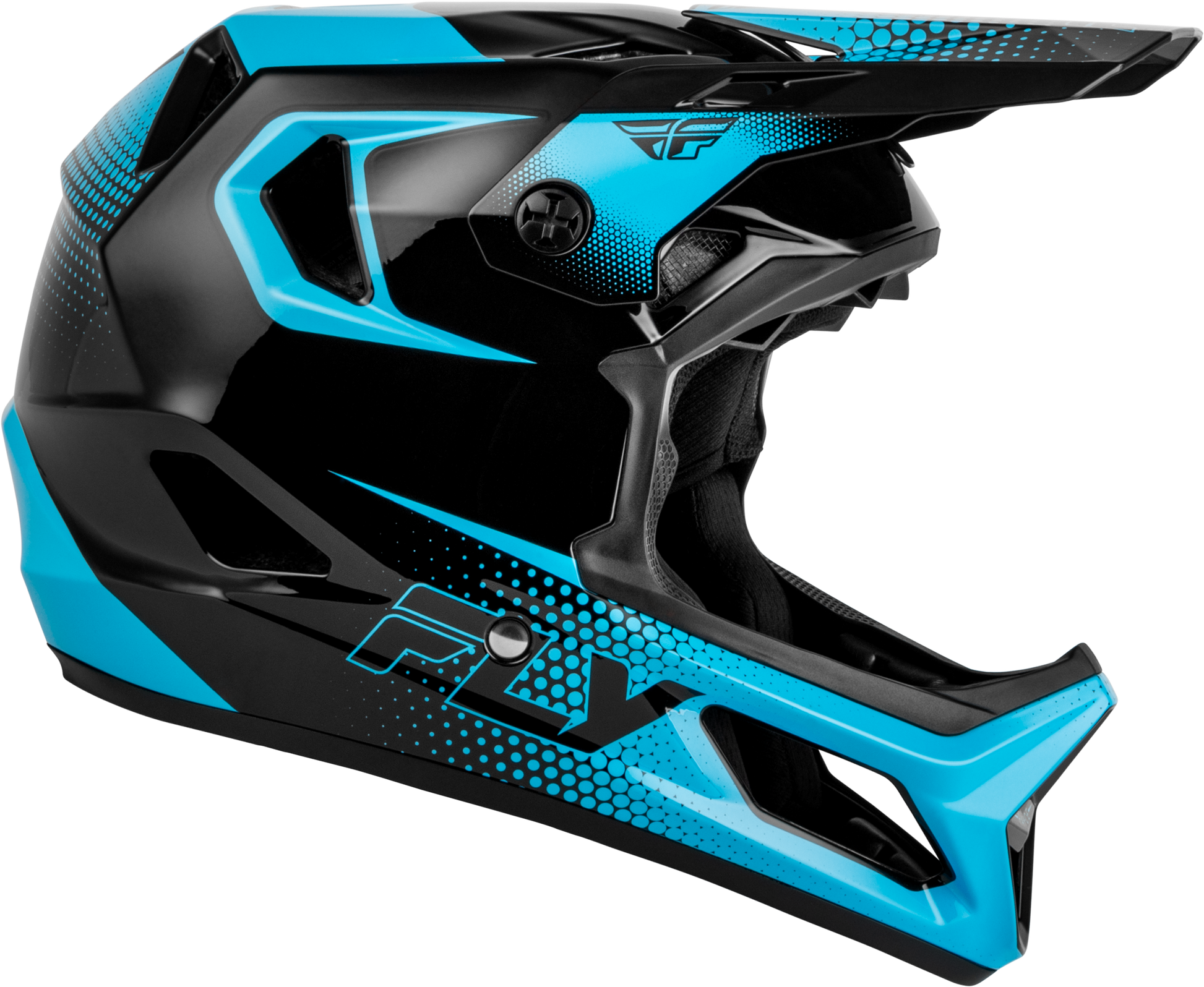 Yth Rayce Sonar Bicycle Hlmt Black/Electric Blue Ys