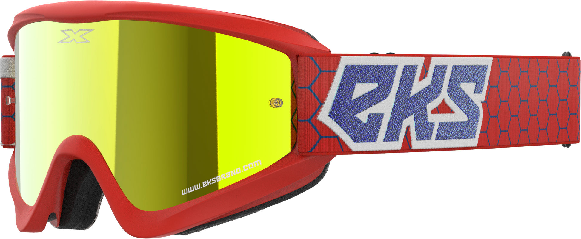 Flat Out Mirror Goggle Rd/Wht/Blu Metallic Gold Mir