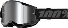 Strata 2 Junior Goggle Black Mirror Silver Lens