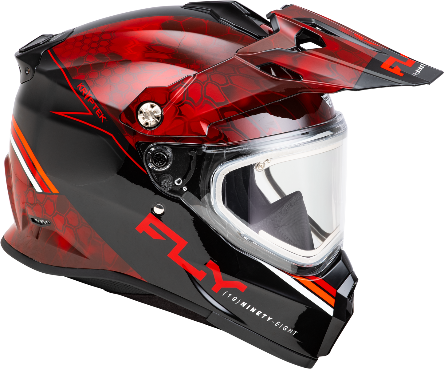 Trekker Cw Conceal Helmet Elec Shld Red/Black 2x