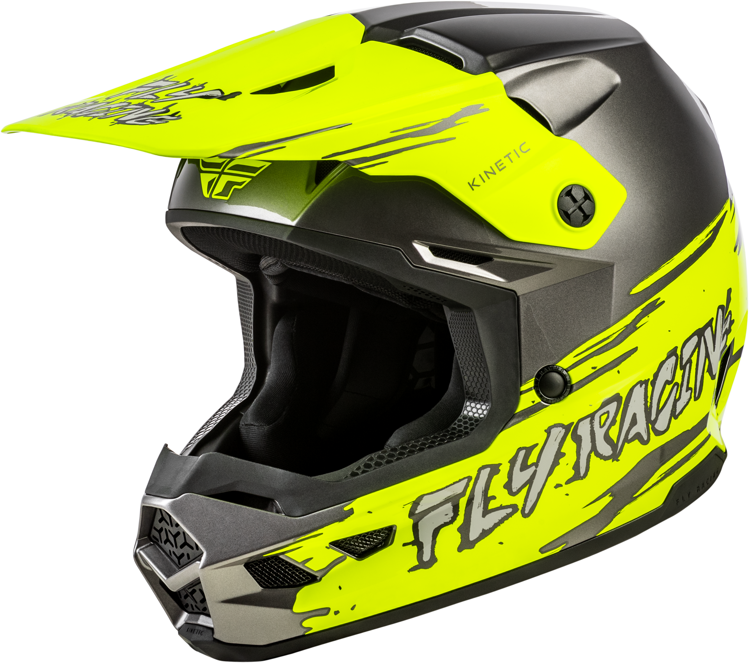 Youth Kinetic Surge Helmet Grey/Hi Vis Ys