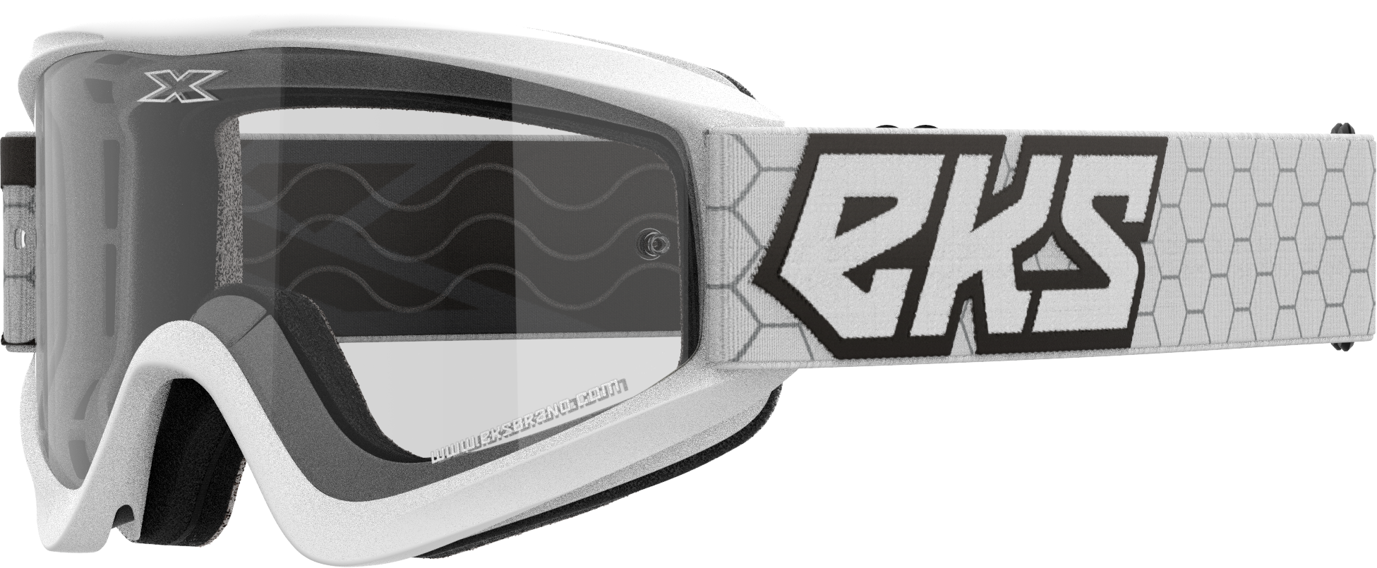 Flat Out Clear Goggle White/Black Clear