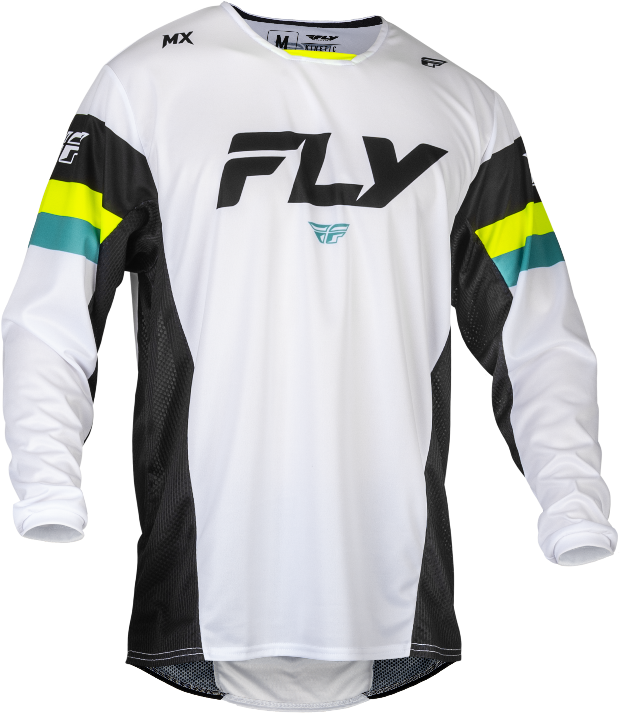 Kinetic Prix Jersey White/Black/Hi Vis 2x