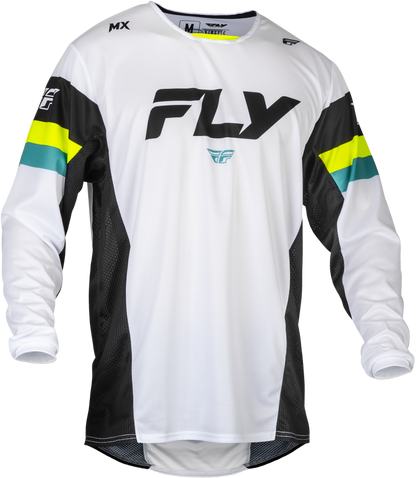Kinetic Prix Jersey White/Black/Hi Vis 2x