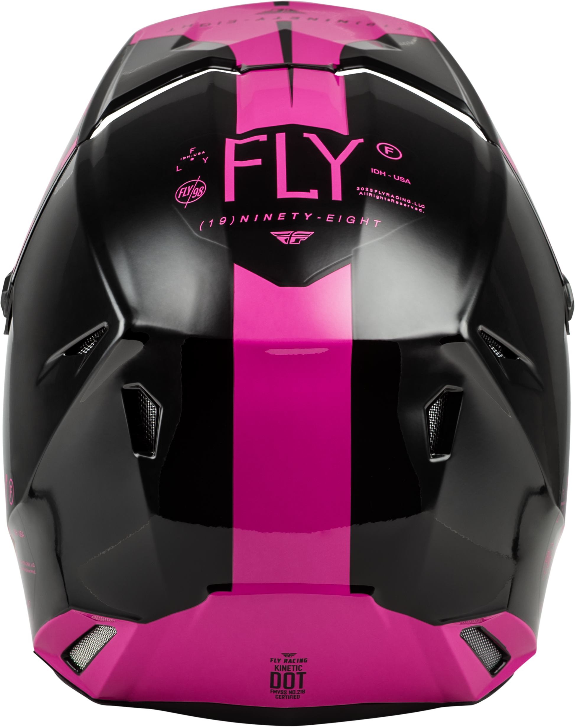 Yth Kinetic Lite Rival Helmet Gloss Black/Pink Ys
