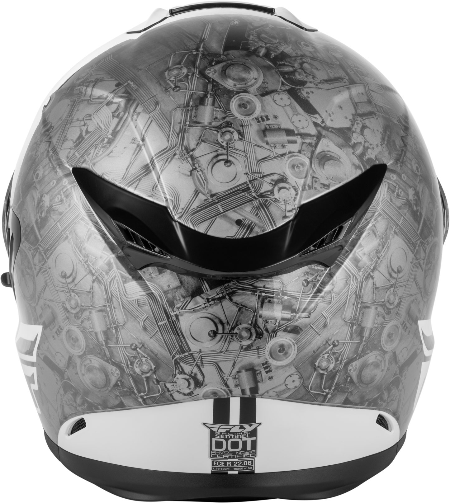 Sentinel Mech Helmet Black/White/Grey Sm
