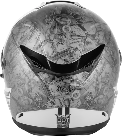 Sentinel Mech Helmet Black/White/Grey Sm