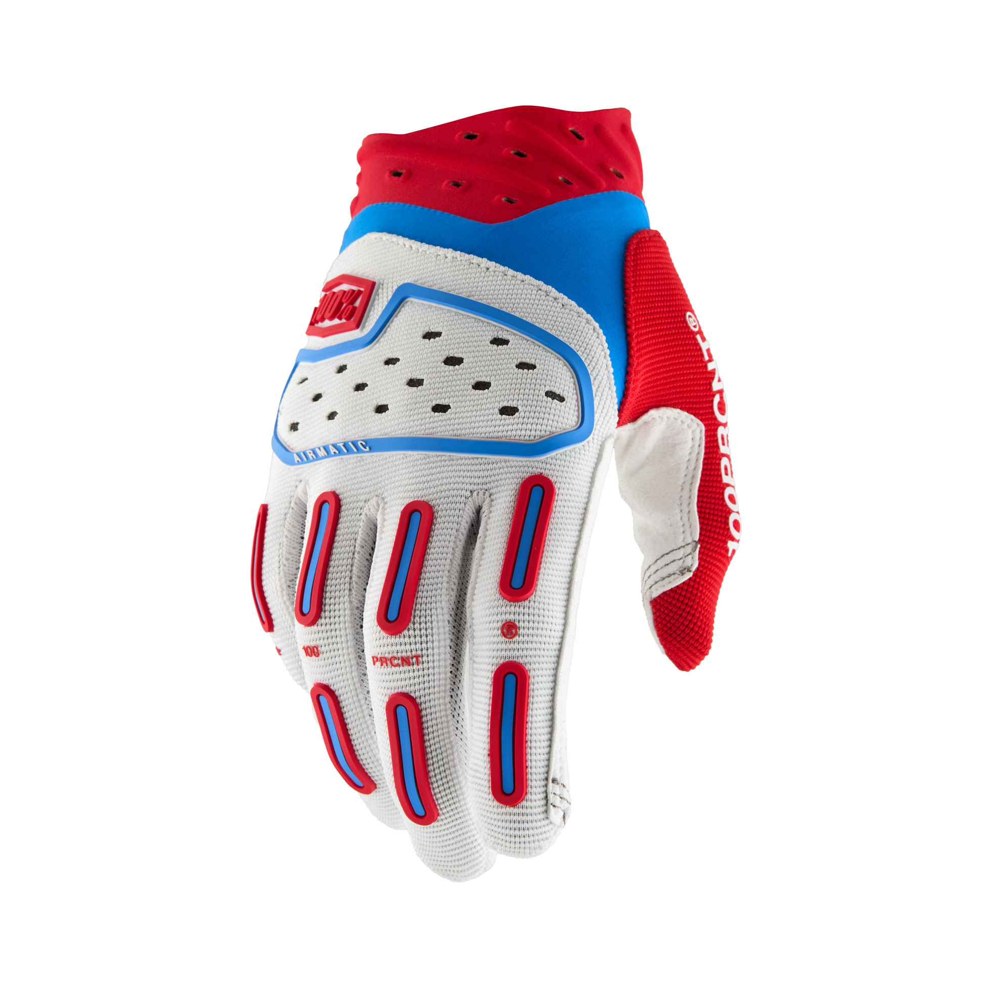 100% Airmatic 2 Gloves - Red/White/Blue