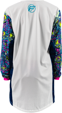 Yth Kinetic Mesh Mutant Jersey White/Blue/Multi Yl