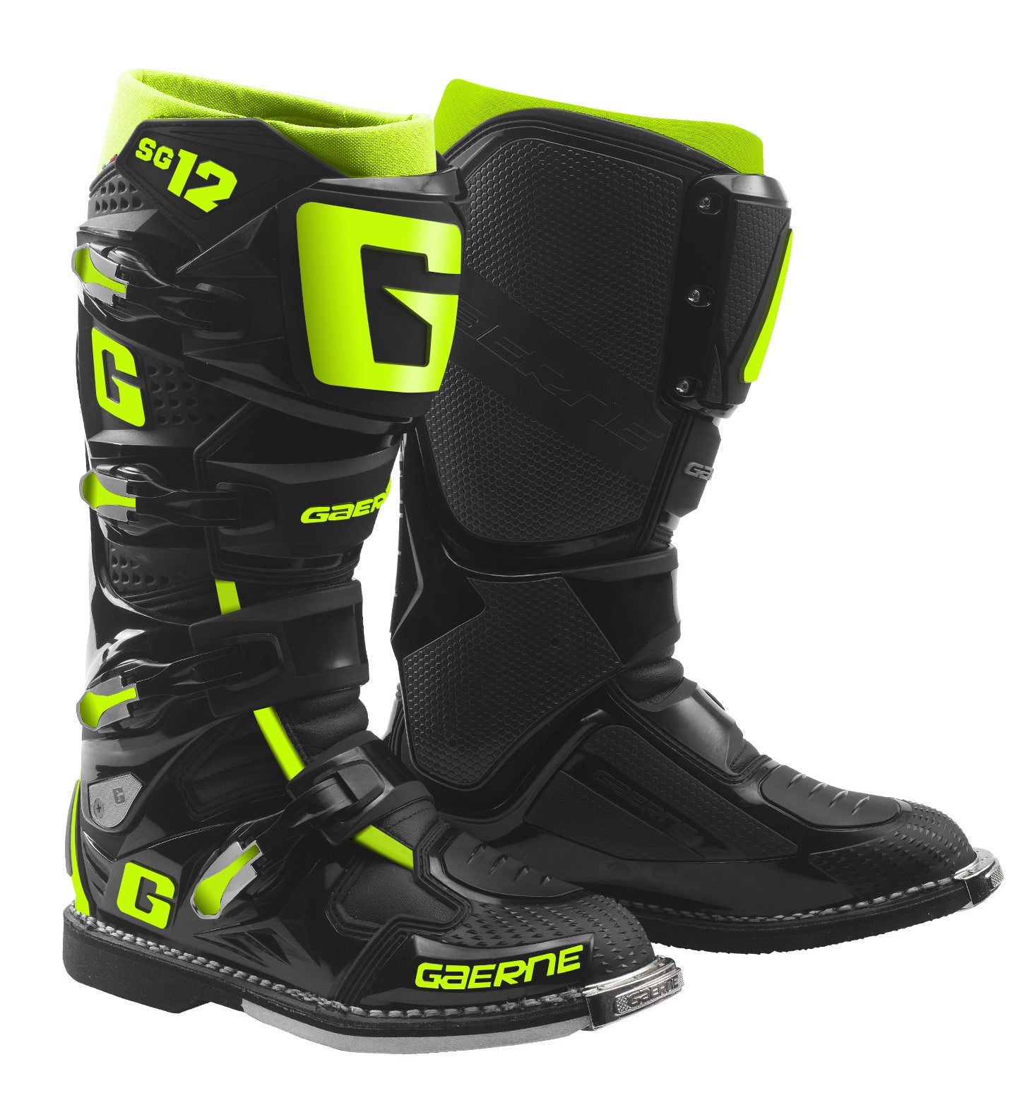 Sg12 Boots Black/Yellow Fluo Sz 9