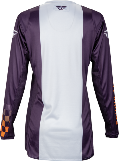 Women's Lite Jersey Deep Purple/Wht/Neon Coral Lg