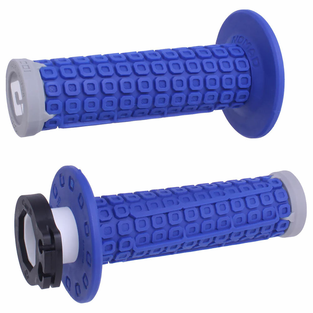 ODI Nomad Lock On Off Road Grip - Blue/Grey/Grey