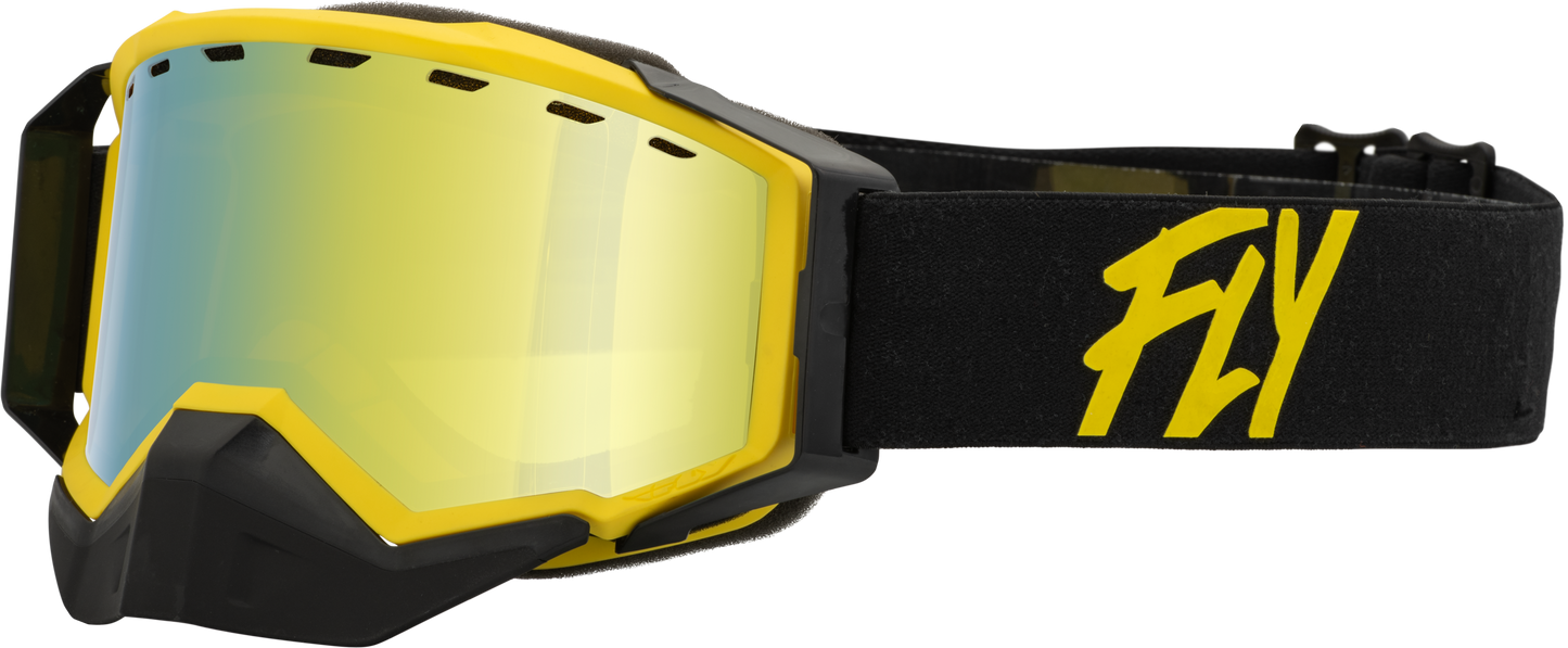 Zone Snow Goggle Black/Yellow W/ Gold Mirror/Yellow Lens