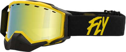 Zone Snow Goggle Black/Yellow W/ Gold Mirror/Yellow Lens