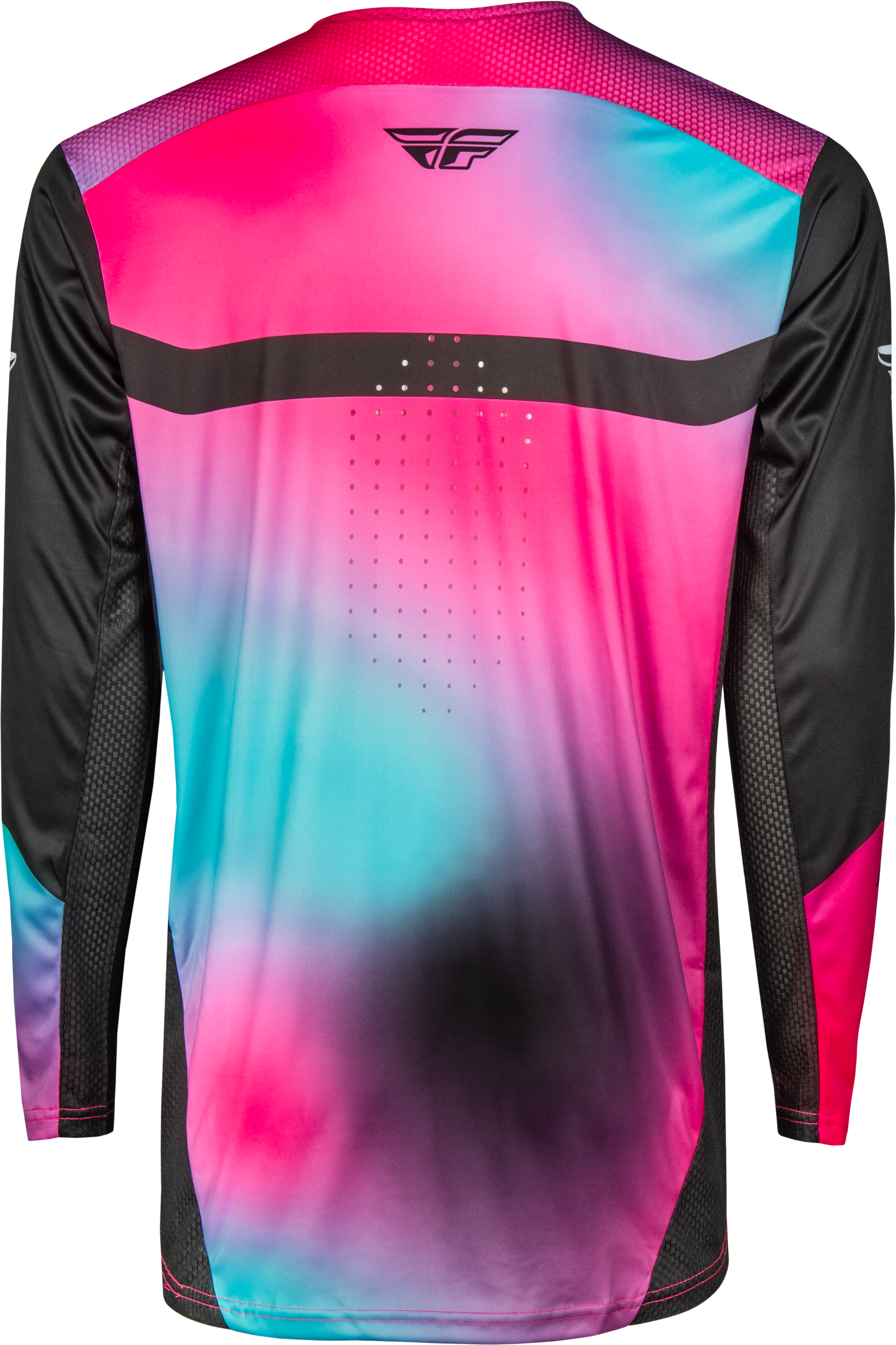 Youth Rayce Bicycle Jersey Fuschia/Black/Teal Yl