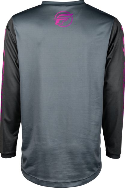 Youth F 16 Jersey Grey/Charcoal/Pink Yl