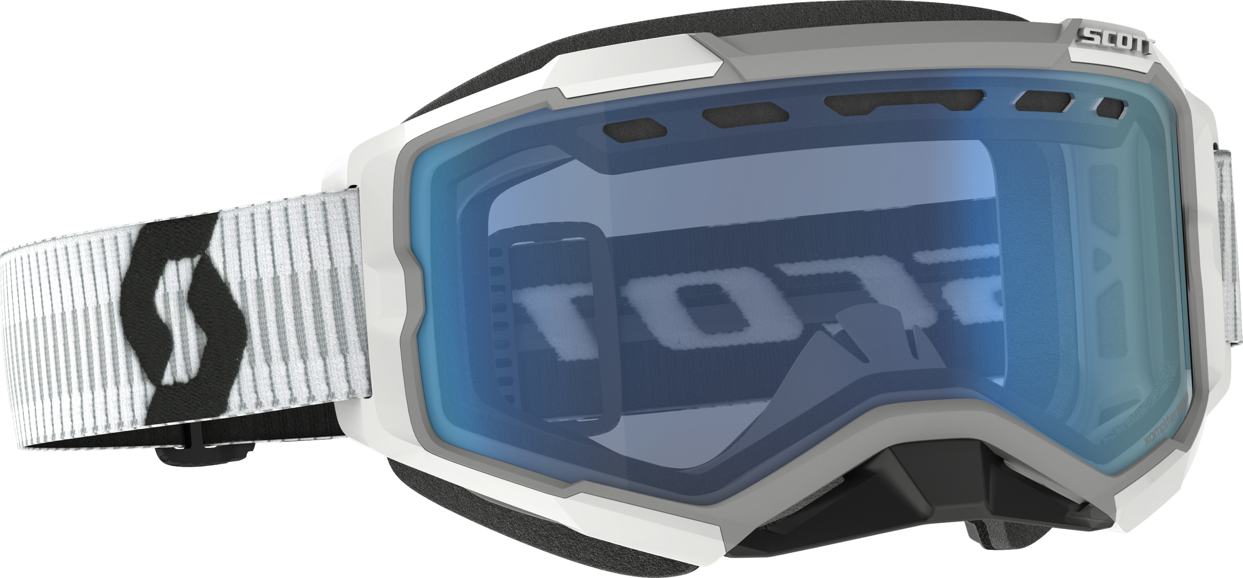 Fury Goggle Snow Cross White W/Blue